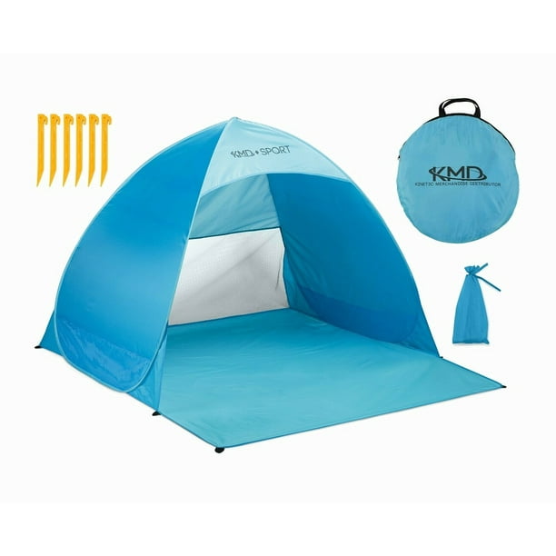 Pop up Beach Tent Canopy UV Camping Fishing Mesh Sun Shade Shelter Blue